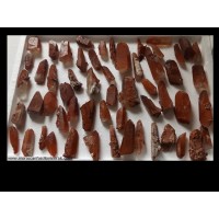 Red Quartz crystals